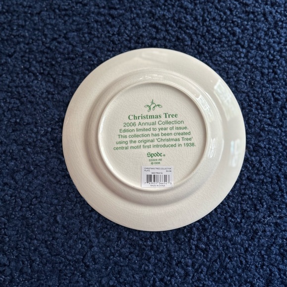 Spode🎄Christmas Tree🌲 green trim 2006 Collectors Plate - Picture 4 of 6